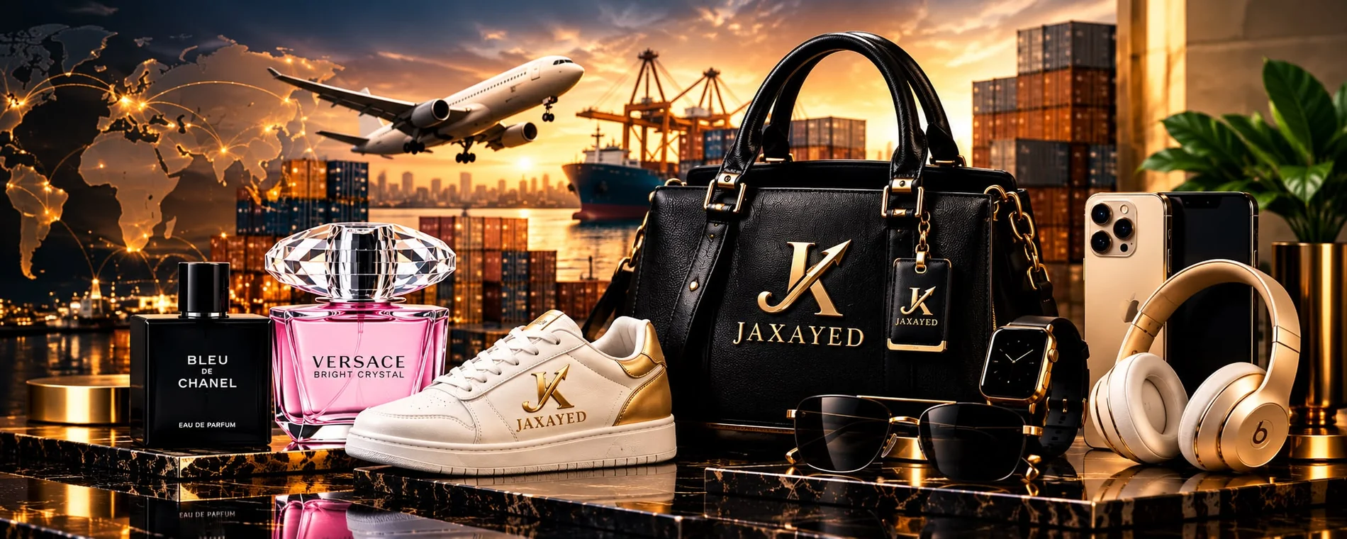 Perfumes, moda, accesorios y tecnología distribuidos por JAXAYED GLOBAL LLC